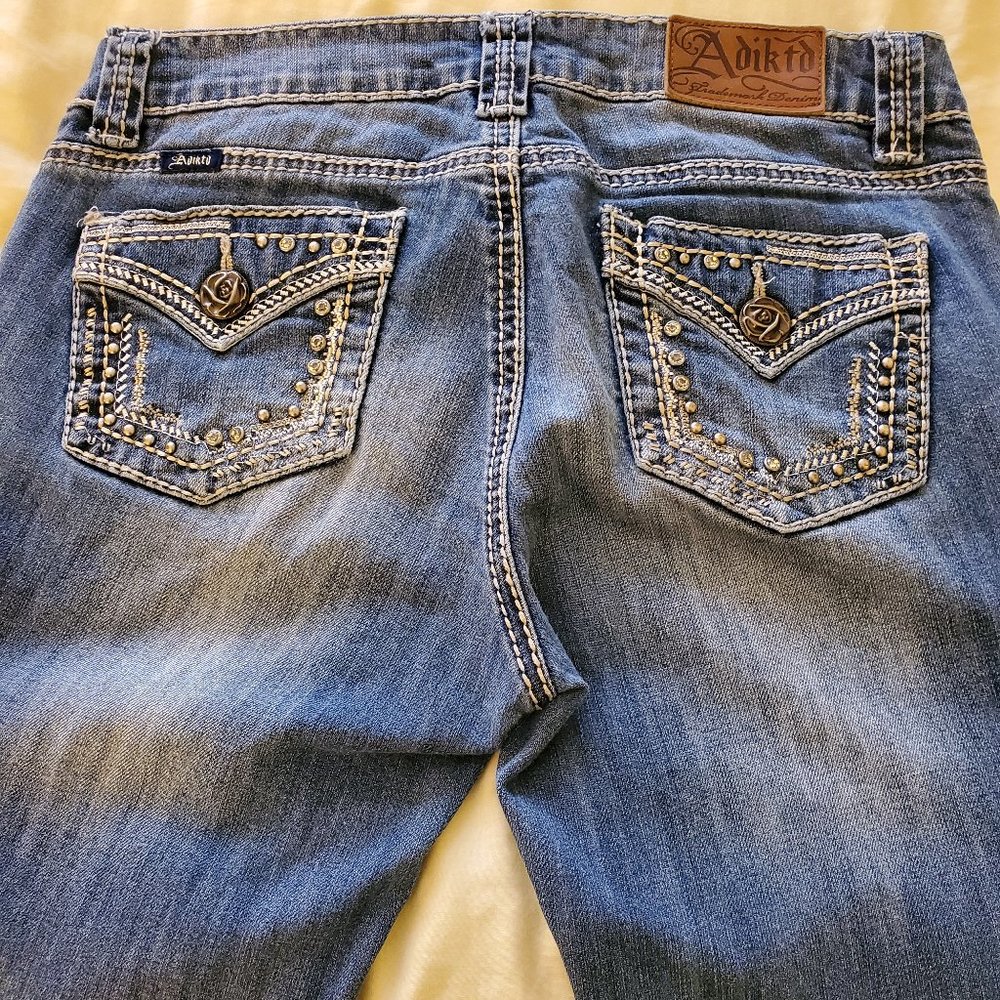 Adiktd Bootcut Jeans, Size 6/29, Decorative Pocket